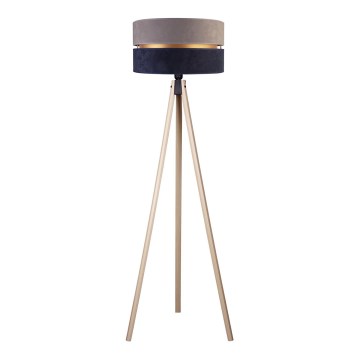 Duolla - Golvlampa DUO 1xE27/60W/230V diameter 44 cm grå/blå/beige