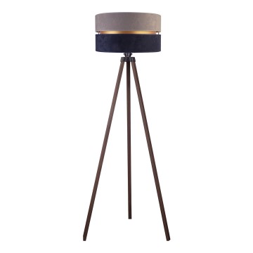 Duolla - Golvlampa DUO 1xE27/60W/230V diameter 44 cm grå/blå/brun