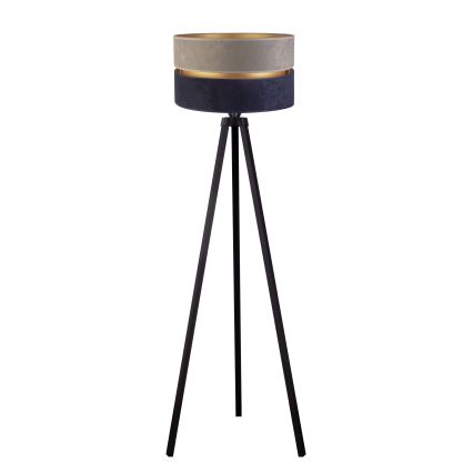 Duolla - Golvlampa DUO 1xE27/60W/230V diameter 44 cm grå/blå/wenge