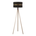 Duolla - Golvlampa DUO 1xE27/60W/230V diameter 44 cm svart/beige
