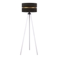 Duolla - Golvlampa DUO 1xE27/60W/230V diameter 44 cm svart/vit