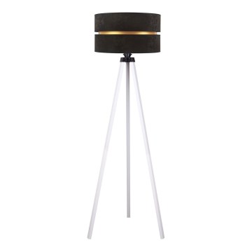 Duolla - Golvlampa DUO 1xE27/60W/230V diameter 44 cm svart/vit