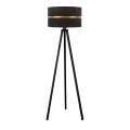 Duolla - Golvlampa DUO 1xE27/60W/230V diameter 44 cm svart/wenge