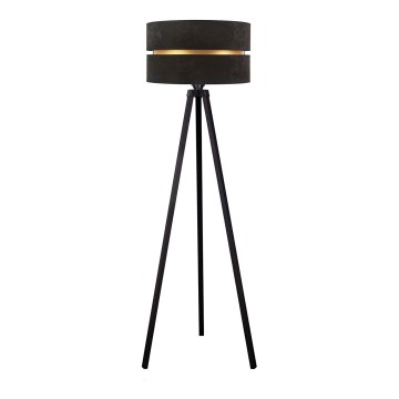 Duolla - Golvlampa DUO 1xE27/60W/230V diameter 44 cm svart/wenge