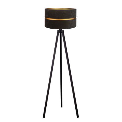 Duolla - Golvlampa DUO 1xE27/60W/230V diameter 44 cm svart/wenge
