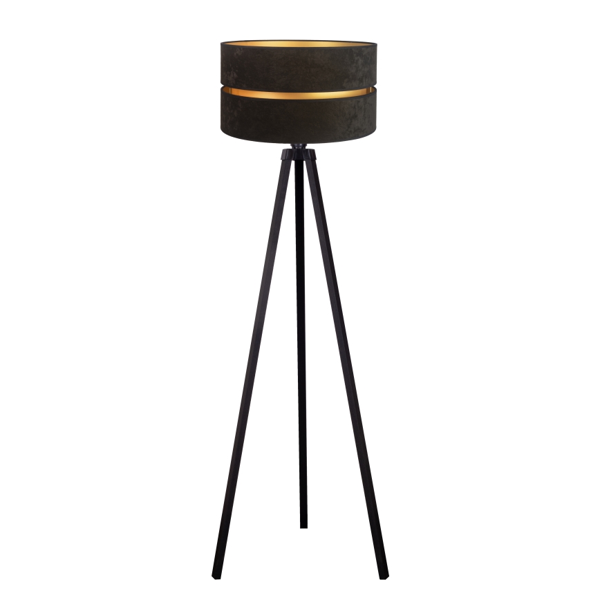 Duolla - Golvlampa DUO 1xE27/60W/230V diameter 44 cm svart/wenge