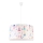 Duolla - Hängande ljuskrona med textilsladd för barn PRINT M 1xE27/40W/230V diameter 35 cm prinsessa