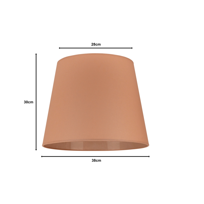 Duolla - Lampskärm för golvlampa CLASSIC L E27 Ø 38 cm brun