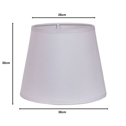 Duolla - Lampskärm för golvlampa CLASSIC L E27 Ø 38 cm vit