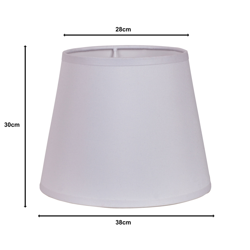 Duolla - Lampskärm för golvlampa CLASSIC L E27 Ø 38 cm vit