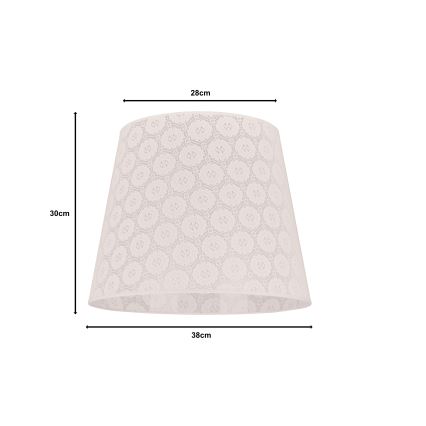 Duolla - Lampskärm för golvlampa CLASSIC L E27 Ø 38 cm vit