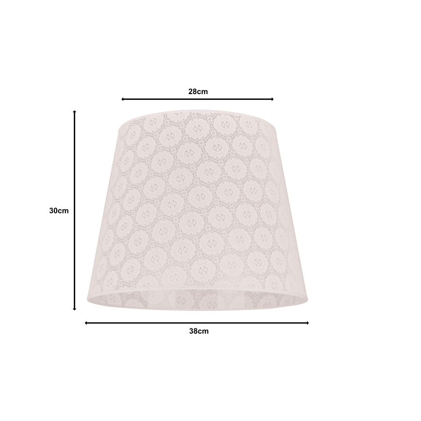 Duolla - Lampskärm för golvlampa CLASSIC L E27 Ø 38 cm vit