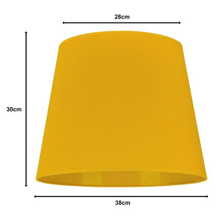 Duolla - Lampskärm för golvlampa CLASSIC L E27 Ø 38 cm gul