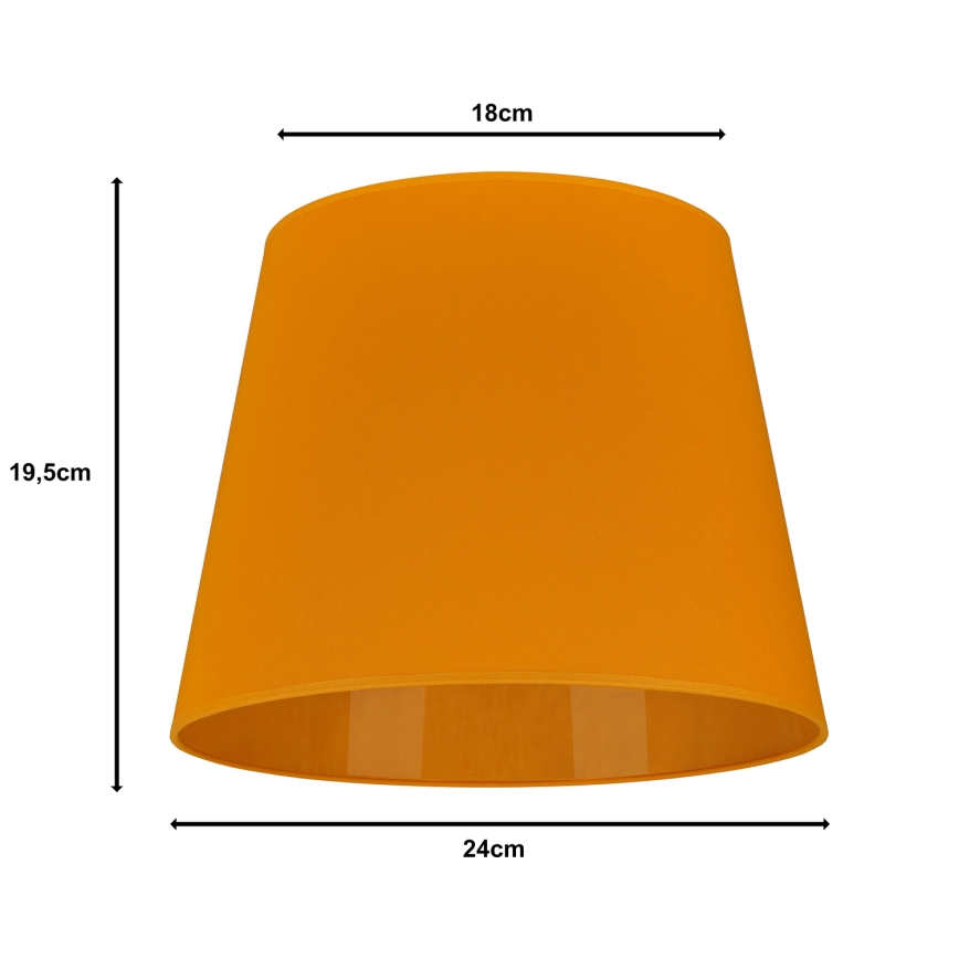 Duolla - Lampskärm för bordslampa CLASSIC M E27 Ø 24 cm gul