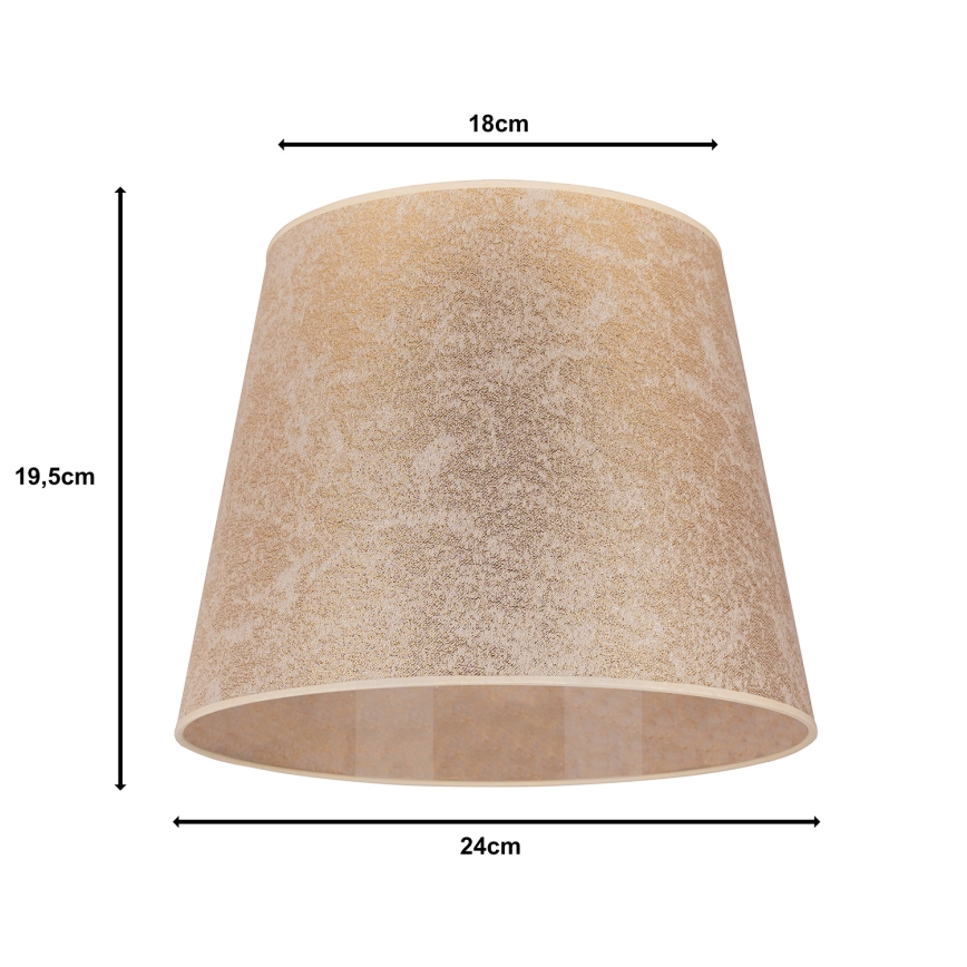 Duolla - Lampskärm för bordslampa CLASSIC M E27 Ø 24 cm guld