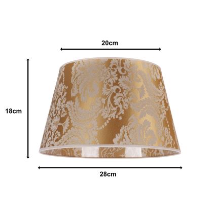 Duolla - Lampskärm för bordslampa CONE M E27 Ø 28 cm guld
