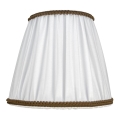 Duolla - Lampskärm för bordslampa och golvlampa E27 Ø 18,5 cm vit/brun