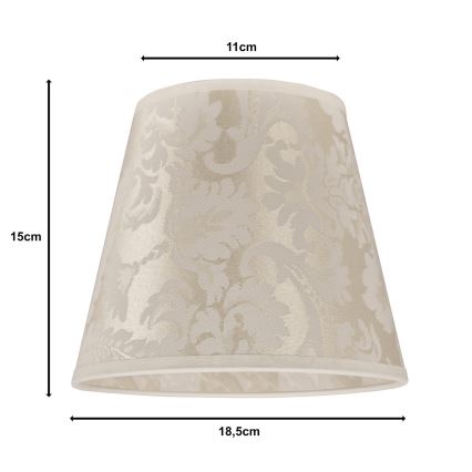 Duolla - Lampskärm för bordslampa SOFIA XS E14 Ø 18,5 cm beige