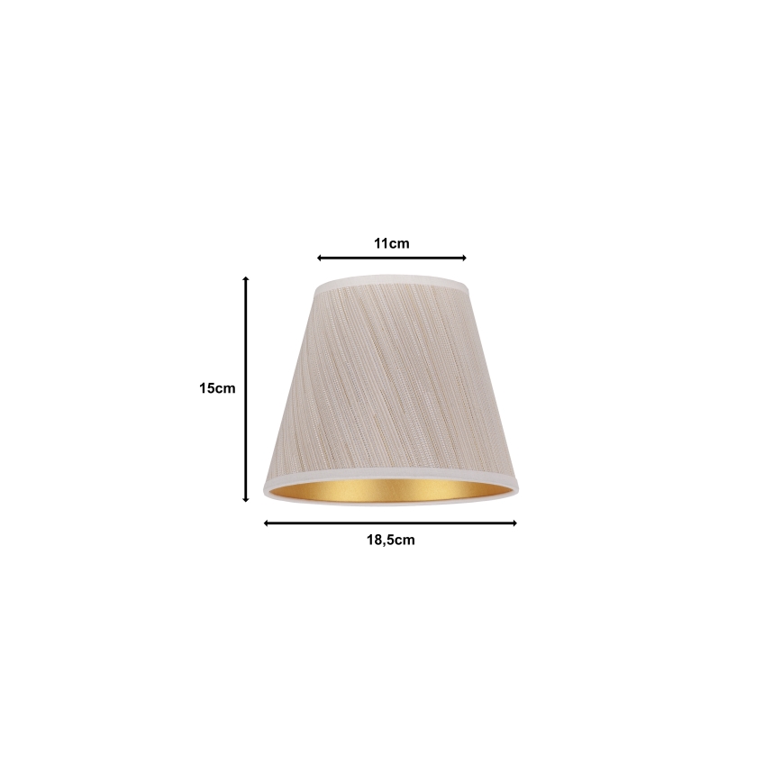 Duolla - Lampskärm för bordslampa SOFIA XS E14 Ø 18,5 cm beige