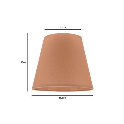Duolla - Lampskärm för bordslampa SOFIA XS E14 Ø 18,5 cm brun