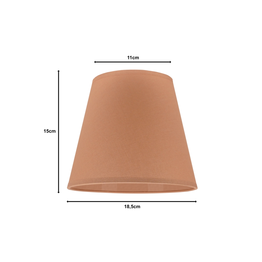 Duolla - Lampskärm för bordslampa SOFIA XS E14 Ø 18,5 cm brun