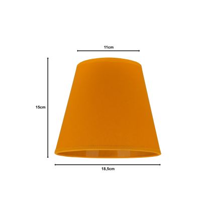 Duolla - Lampskärm för bordslampa SOFIA XS E14 Ø 18,5 cm gul
