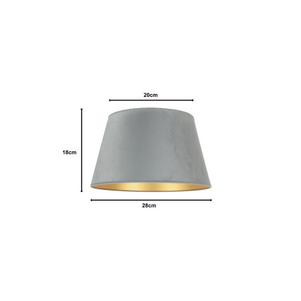 Duolla - Lampskärm till bordslampa CONE M E27 Ø 28 cm mintgrön