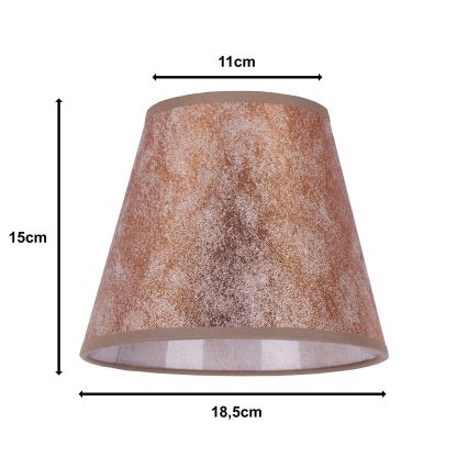 Duolla - Lampskärm för bordslampa SOFIA XS E14 Ø 18,5 cm koppar