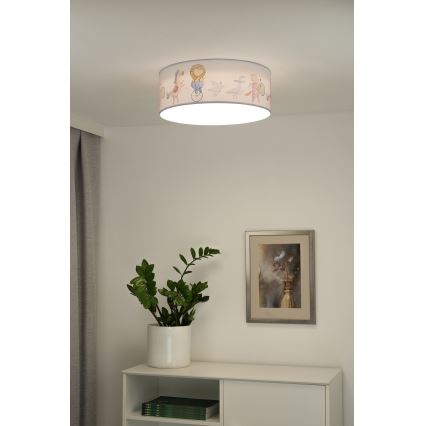 Duolla - LED Barntaklampa CORTINA LED/26W/230V Ø 40 cm 4000K