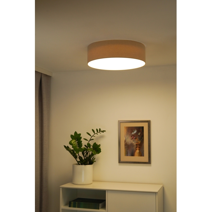 Duolla - LED Taklampa CORTINA LED/26W/230V Ø 30 cm 4000K beige