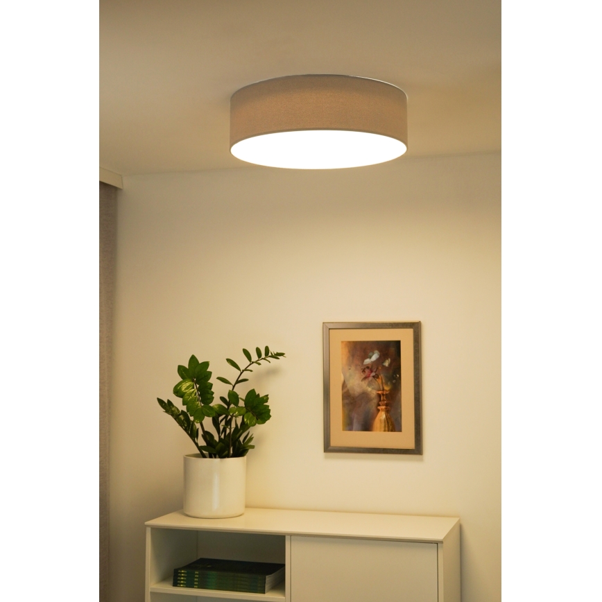Duolla - LED Taklampa CORTINA LED/26W/230V Ø 30 cm 4000K grå