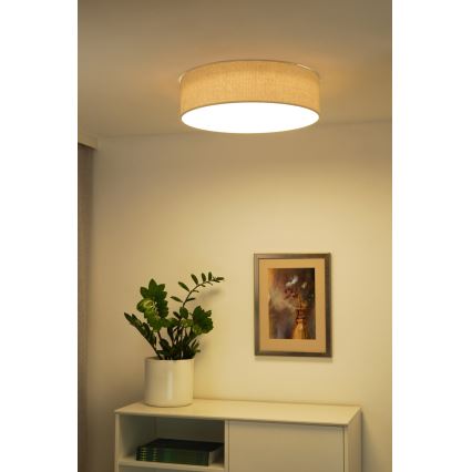 Duolla - LED Taklampa CORTINA LED/26W/230V Ø 30 cm 4000K krämvit