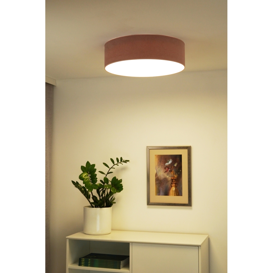 Duolla - LED Taklampa CORTINA LED/26W/230V Ø 30 cm 4000K rosa