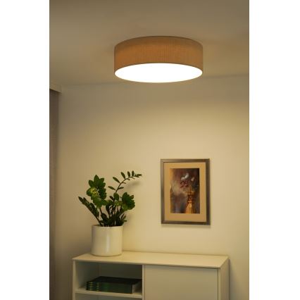 Duolla - LED Taklampa CORTINA LED/26W/230V Ø 45 cm 4000K beige