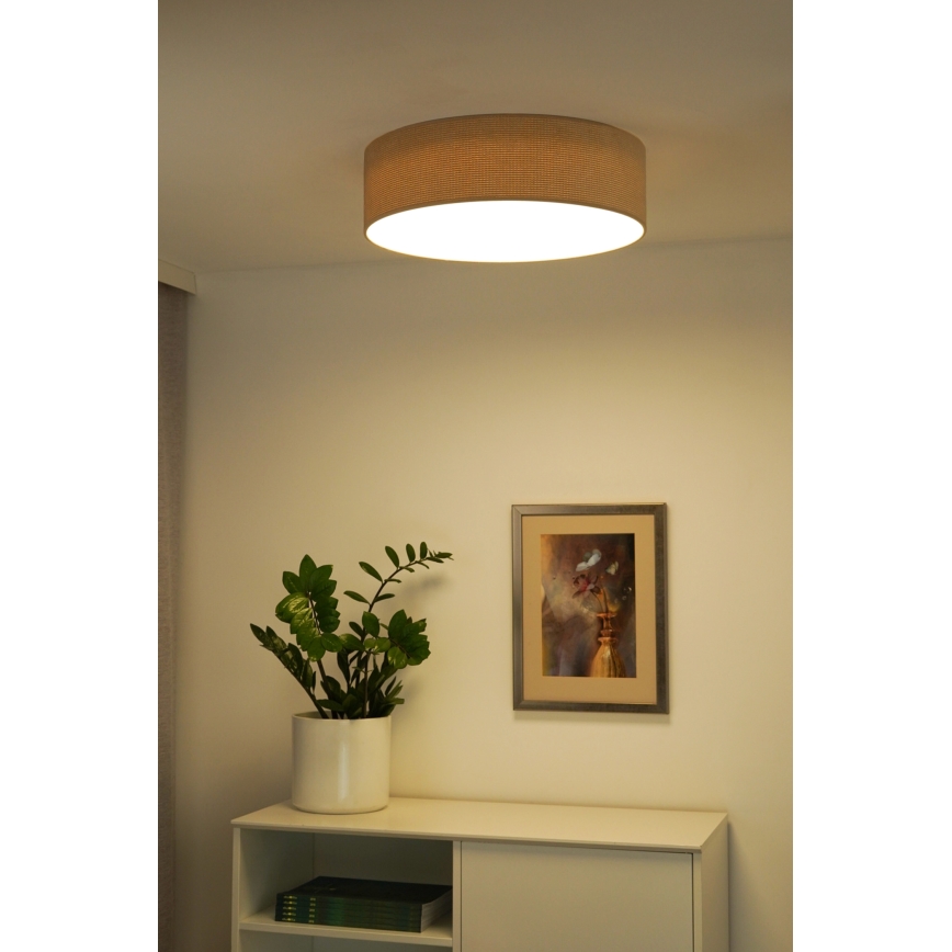 Duolla - LED Taklampa CORTINA LED/26W/230V Ø 45 cm 4000K beige