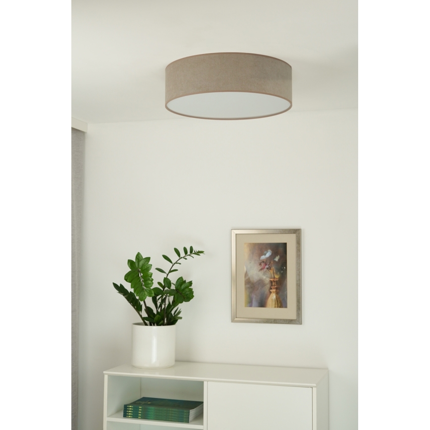 Duolla - LED Taklampa CORTINA LED/26W/230V Ø 45 cm 4000K brun