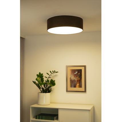 Duolla - LED Taklampa CORTINA LED/26W/230V Ø 45 cm 4000K brun