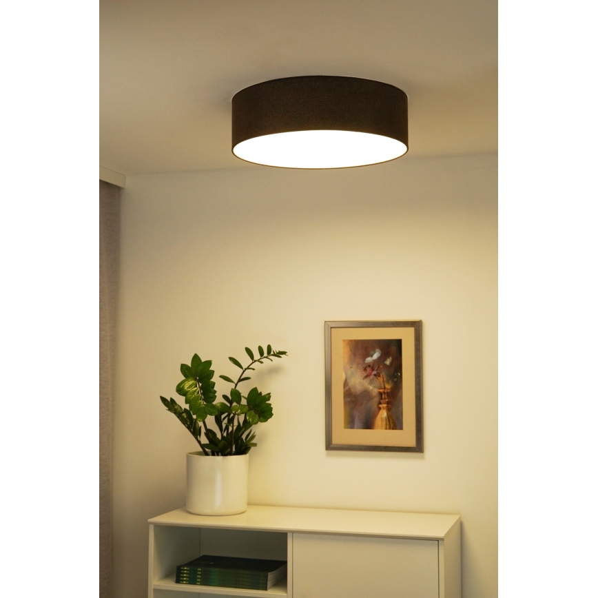 Duolla - LED Taklampa CORTINA LED/26W/230V Ø 45 cm 4000K brun