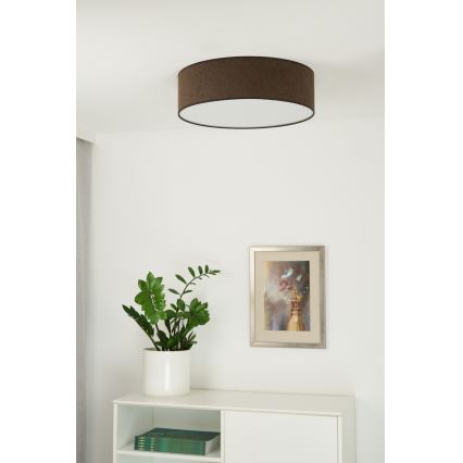 Duolla - LED Taklampa CORTINA LED/26W/230V Ø 45 cm 4000K brun