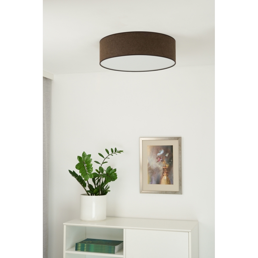 Duolla - LED Taklampa CORTINA LED/26W/230V Ø 45 cm 4000K brun