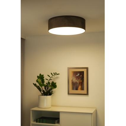 Duolla - LED Taklampa CORTINA LED/26W/230V Ø 45 cm 4000K brun