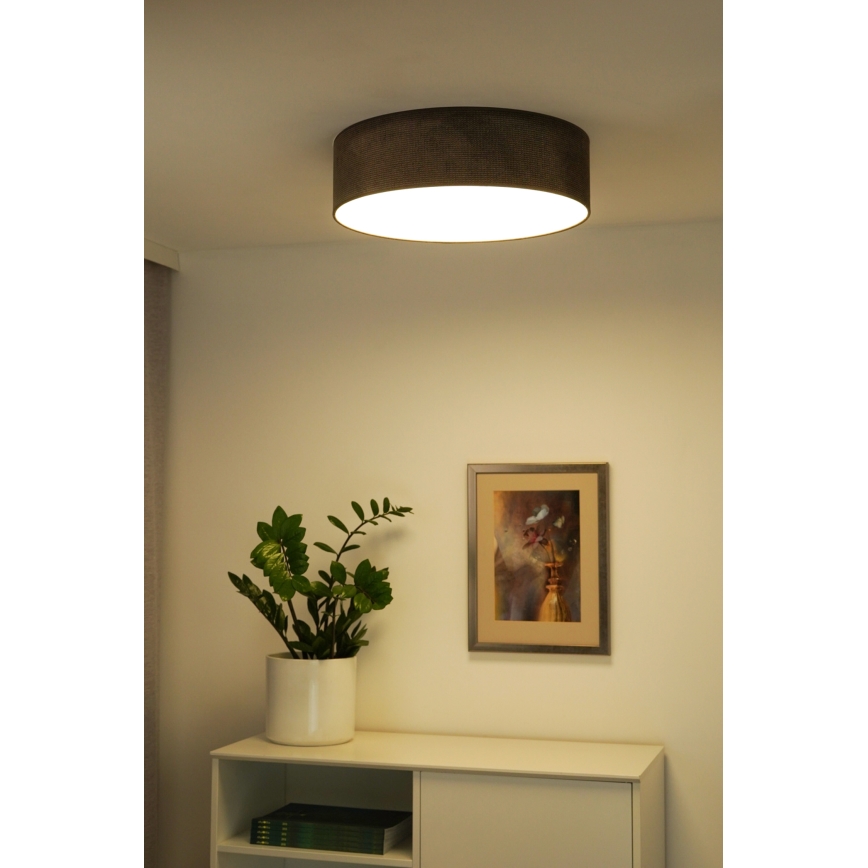 Duolla - LED Taklampa CORTINA LED/26W/230V Ø 45 cm 4000K brun