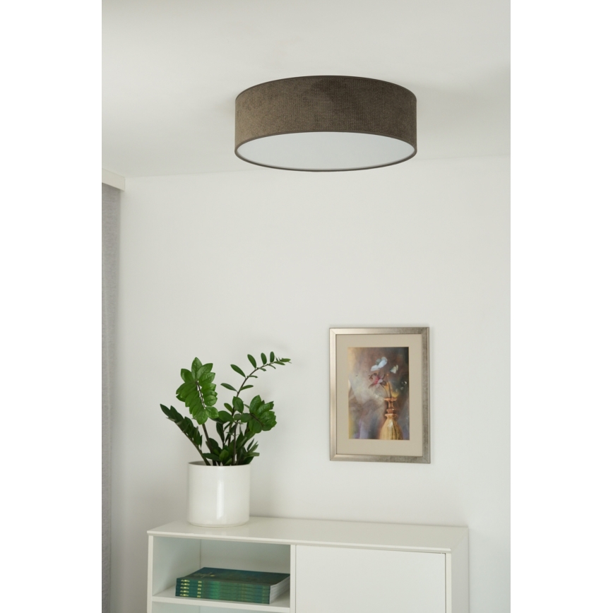 Duolla - LED Taklampa CORTINA LED/26W/230V Ø 45 cm 4000K brun
