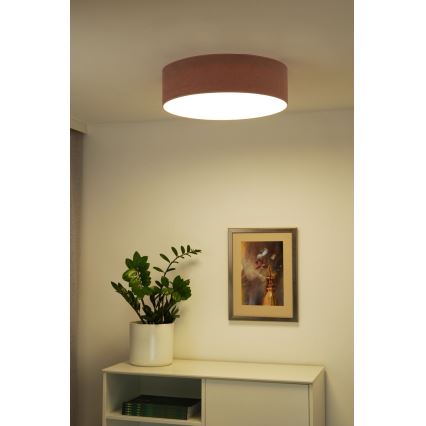 Duolla - LED Taklampa CORTINA LED/26W/230V Ø 45 cm 4000K rosa