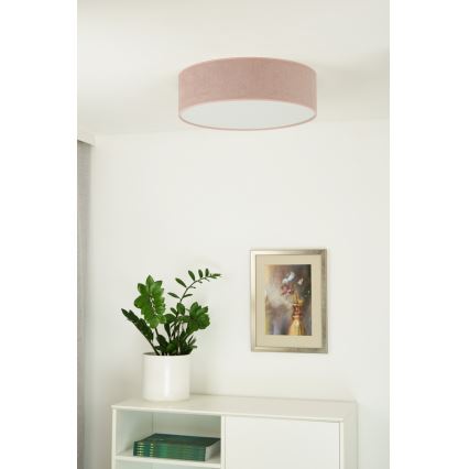 Duolla - LED Taklampa CORTINA LED/26W/230V Ø 45 cm 4000K rosa