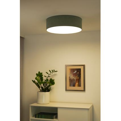 Duolla - LED Taklampa CORTINA LED/26W/230V Ø 45 cm 4000K turkos