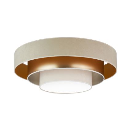 Duolla - LED taklampa LUNETA LED/26W/230V diameter 60 cm 4000K beige/guld/grädde
