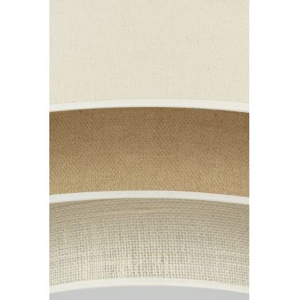 Duolla - LED taklampa LUNETA LED/26W/230V diameter 60 cm 4000K grädde/brun