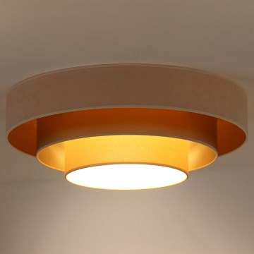 Duolla - LED taklampa LUNETA LED/26W/230V diameter 60 cm 4000K grädde/guld/beige