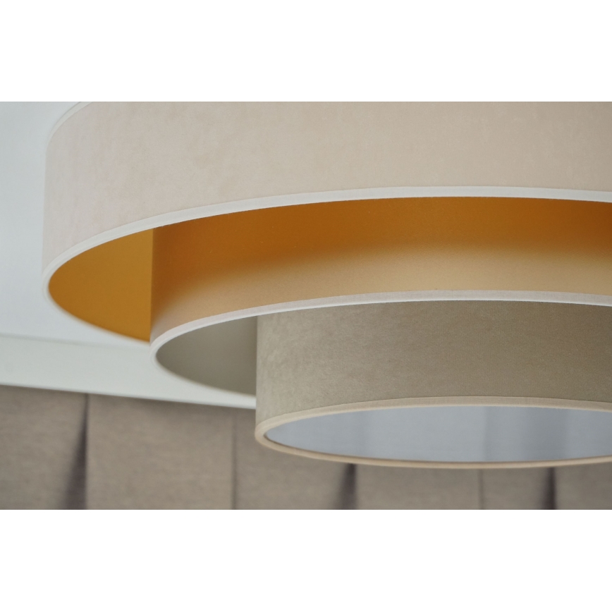 Duolla - LED taklampa LUNETA LED/26W/230V diameter 60 cm 4000K grädde/guld/beige